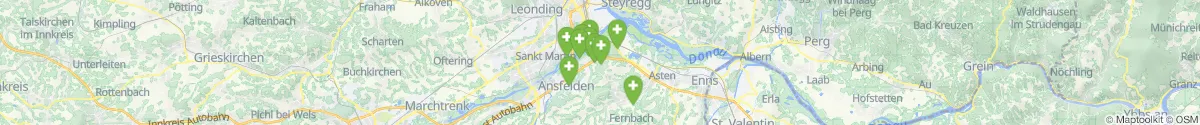Kartenansicht für Apotheken-Notdienste in der Nähe von Ebelsberg (Linz  (Stadt), Oberösterreich)